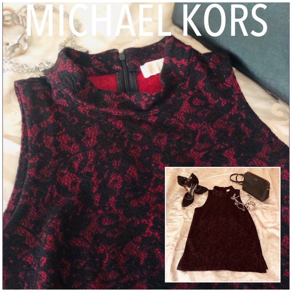 MICHAEL KORS BLACK AND MAROON